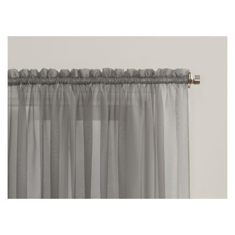 No. 918 Sheer Emily Voile Rod Pocket Curtain Panel