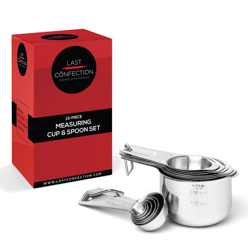 Last Confection Last Confection 13 -Piece Stainless Steel Measuring Cup And Spoon Set