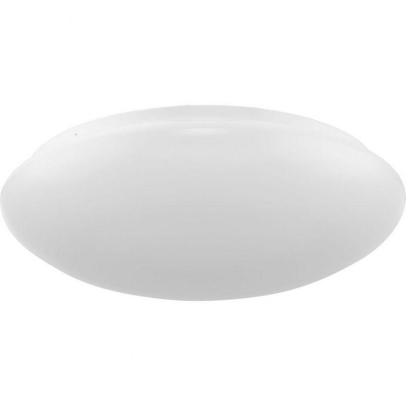 White Glass LED Flush Mount Light with Cloud Shade