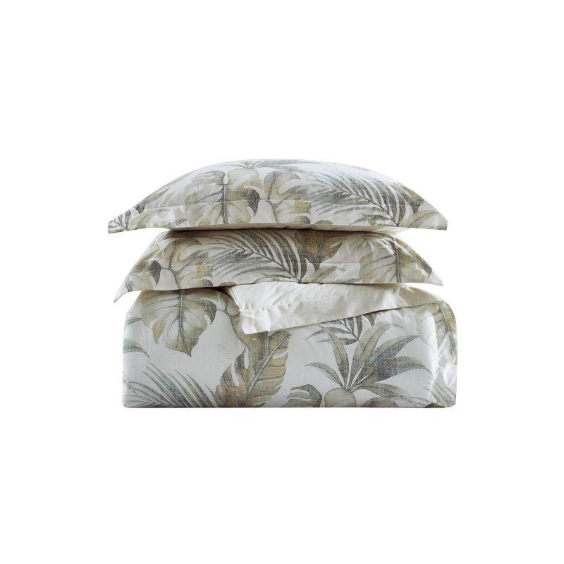 Tommy Bahama Home Tommy Bahama Waimea Bay Green Cotton Reversible Comforter Set
