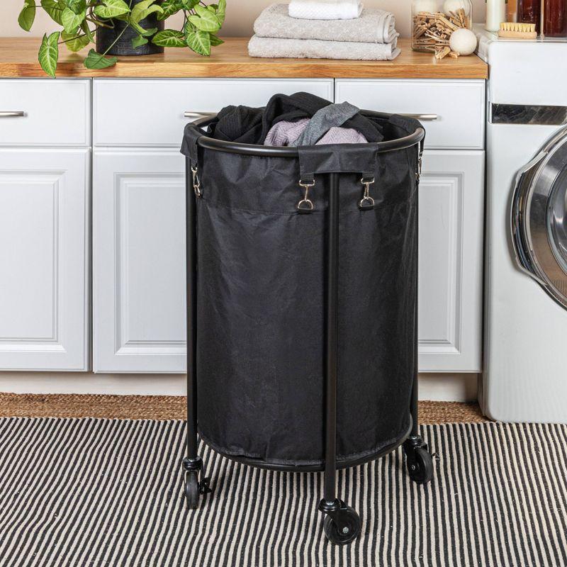 Household Essentials Rolling Laundry Hamper