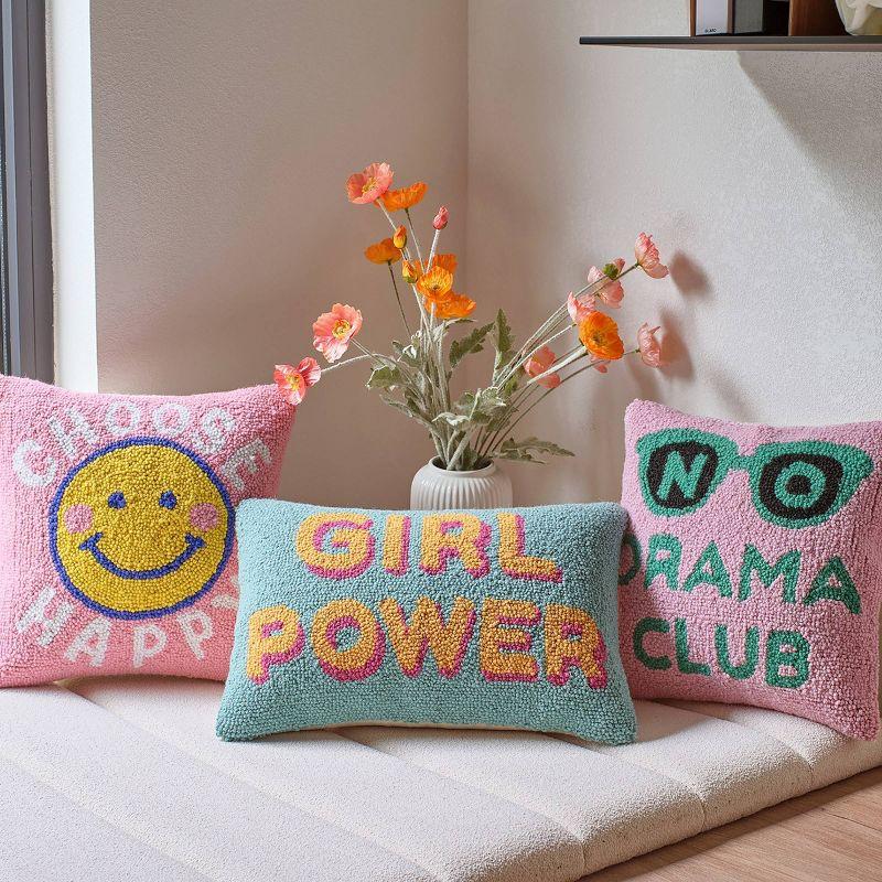Makers Collective Choose Happy Throw Pillow