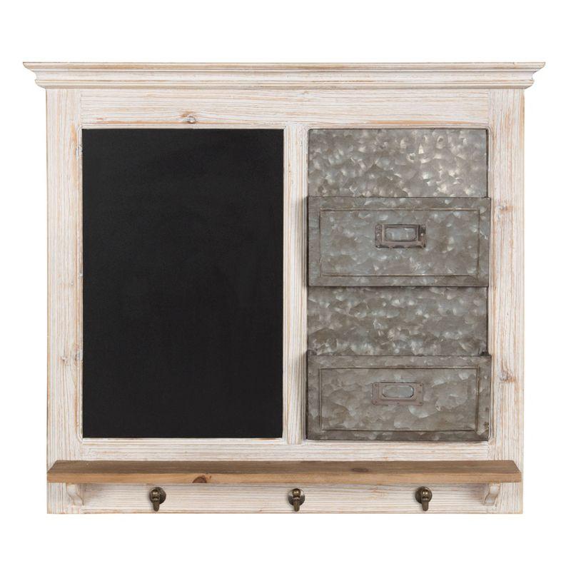 Kate and Laurel Solid Wood Wall Organizer
