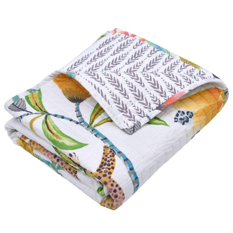 Melina Tropical Floral Quilt Set - King Quilt and Two King Shams Multi - Levtex Home