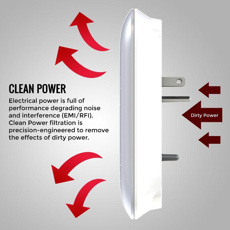 Monster Wall Tap Plug Outlet Extender with Outlet Surge Protector for Office and Smart Phone Devices