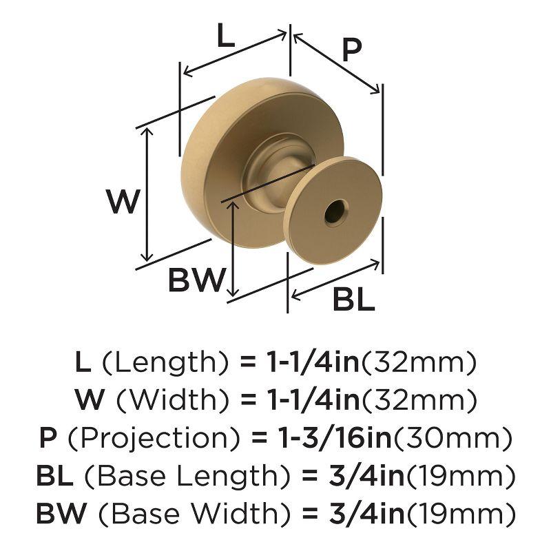 Winsome 1 1/4" Diameter Round Knob