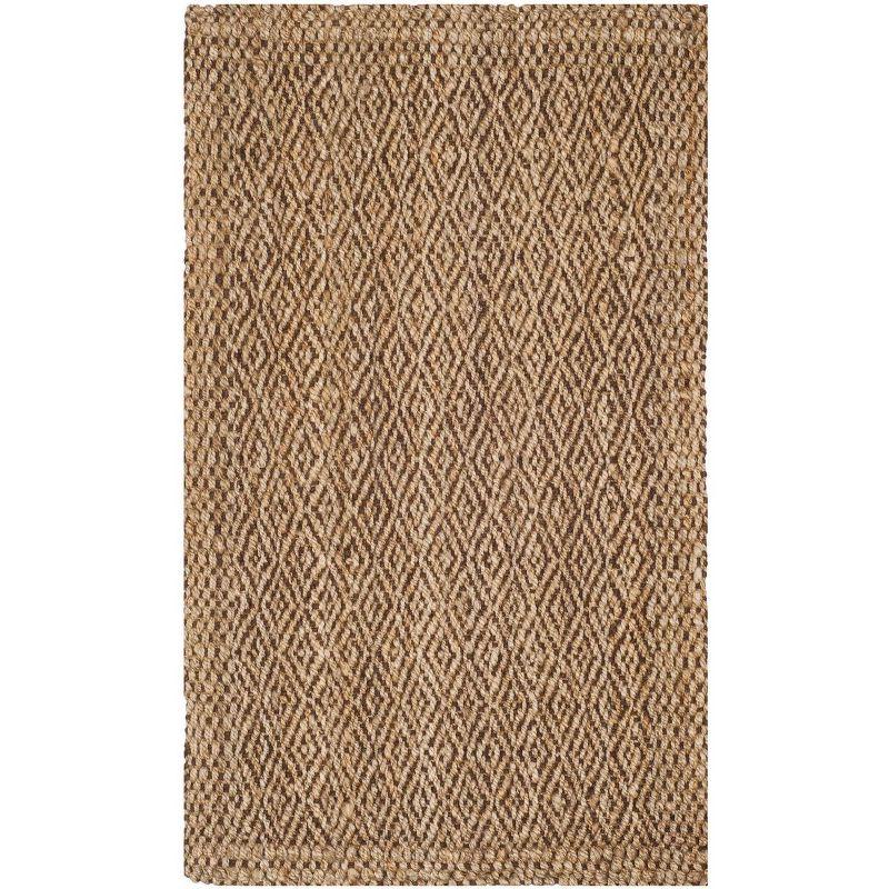 Natural Fiber NF183 Hand Woven Indoor Area Rug - Natural/Brown - 4'x6' - Safavieh