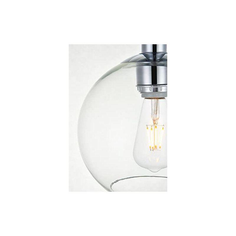 Childerley Single Light Glass Semi Flush Mount