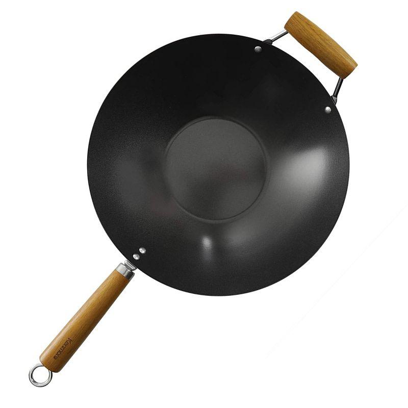 Gibson Gibson 14 in. Non-Stick Carbon Steel Wok