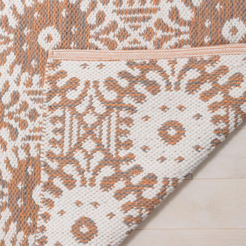Montauk MTK612 Hand Woven Indoor Area Rug - Orange/Ivory - 5'x8' - Safavieh