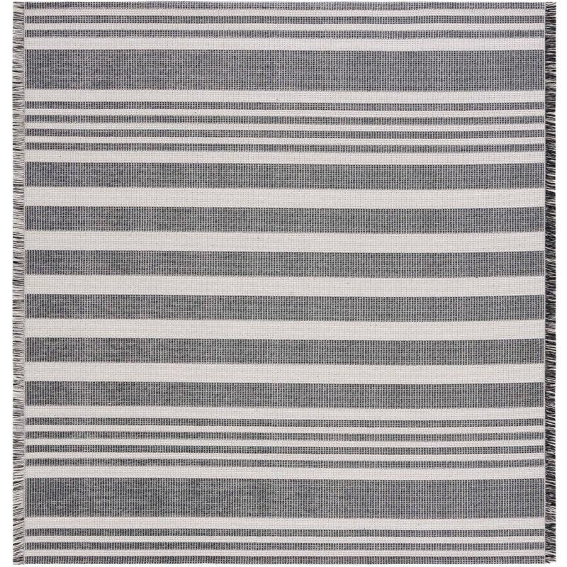 Gracie Oaks Leiner Performance Striped Rug