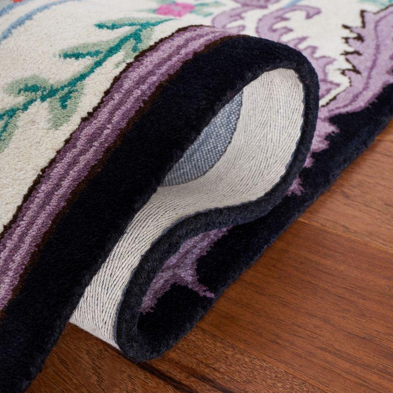 Bellagio BLG535 Hand Tufted Area Rug - Ivory/Black - 6'x9' - Safavieh.