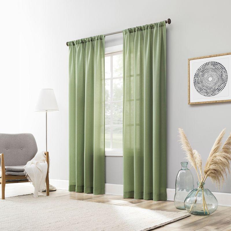 No. 918 Light Filtering Semi-Sheer Amalfi Rod Pocket Curtain Panel