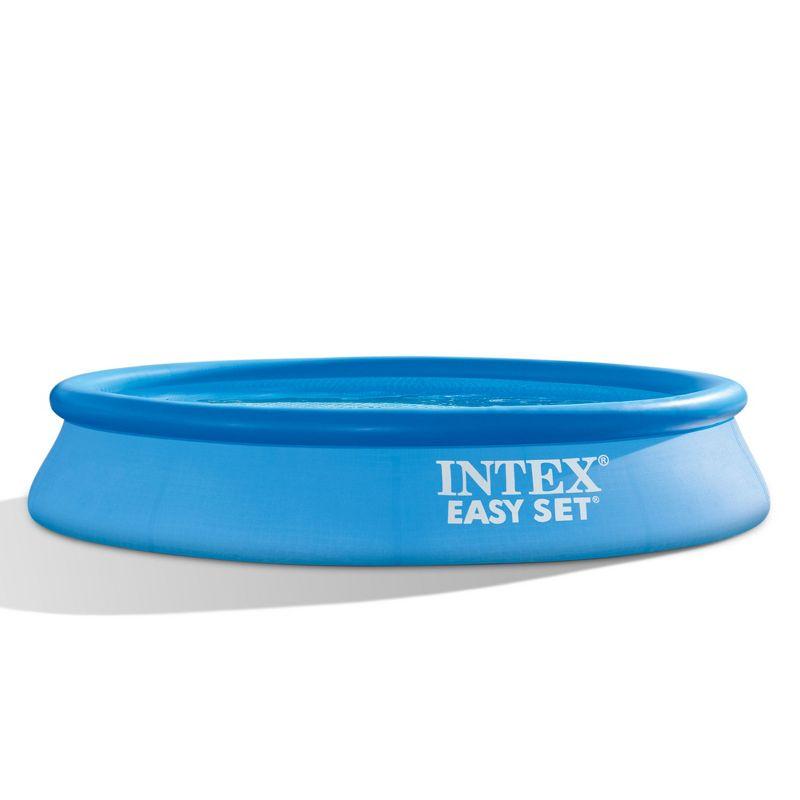 Intex Easy Set 12.5 x 11.6 Inflatable Blue Vinyl Above Ground Pool