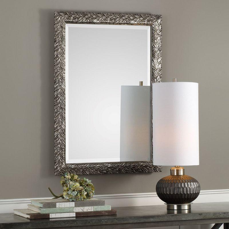 Uttermost Evelina Silver Leaves Mirror