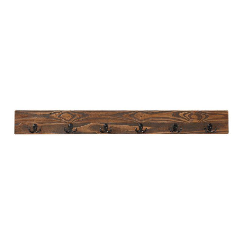 Pomona Entryway Hall Tree with Bench, Shelf and Coat Hooks - Alaterre Furniture