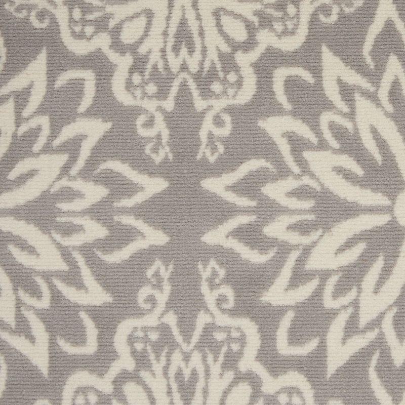 Nourison Jubilant 5'3" x 7'3" (5' x 7') Ivory/Grey Area Rug Beach Transitional Floral by Nourison