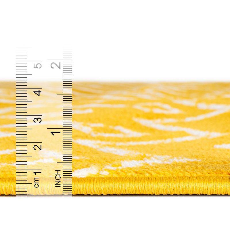 Unique Loom 2' 2 x 3' 1 Rectangle Moroccan Trellis Yellow Area Rug