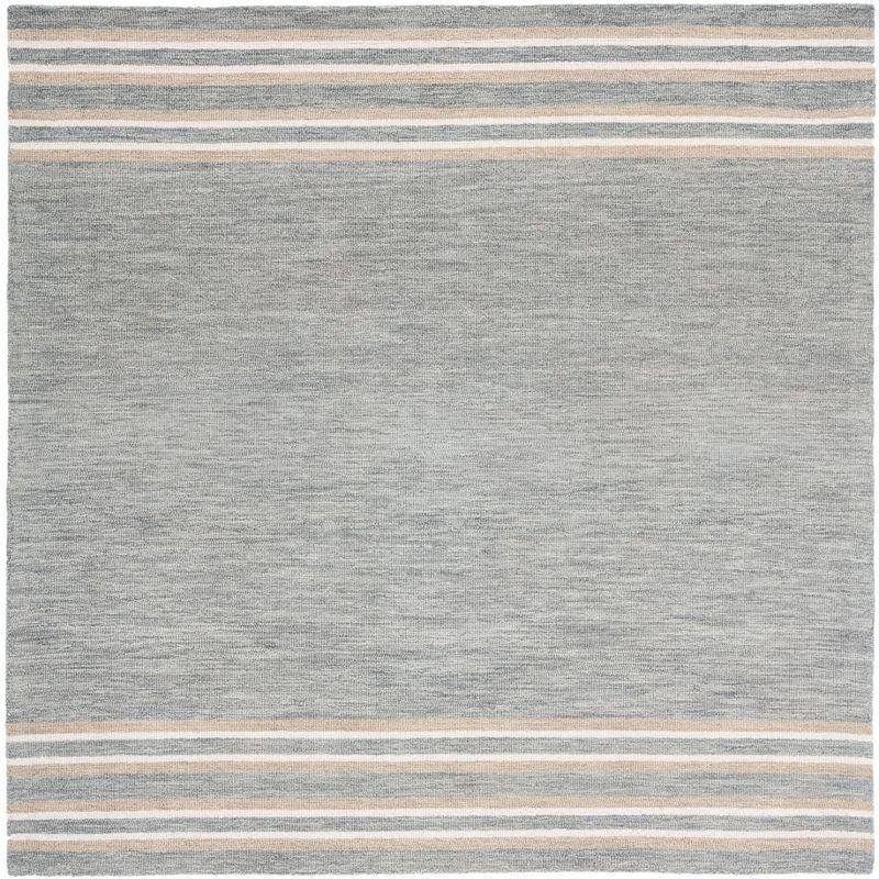 Metro MET603 Hand Tufted Indoor Area Rug - Grey/Brown - 6'x6' - Safavieh