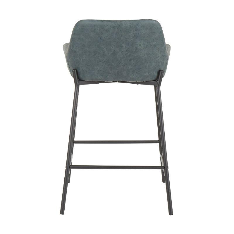Greely Upholstered Counter Stool with Metal Frame