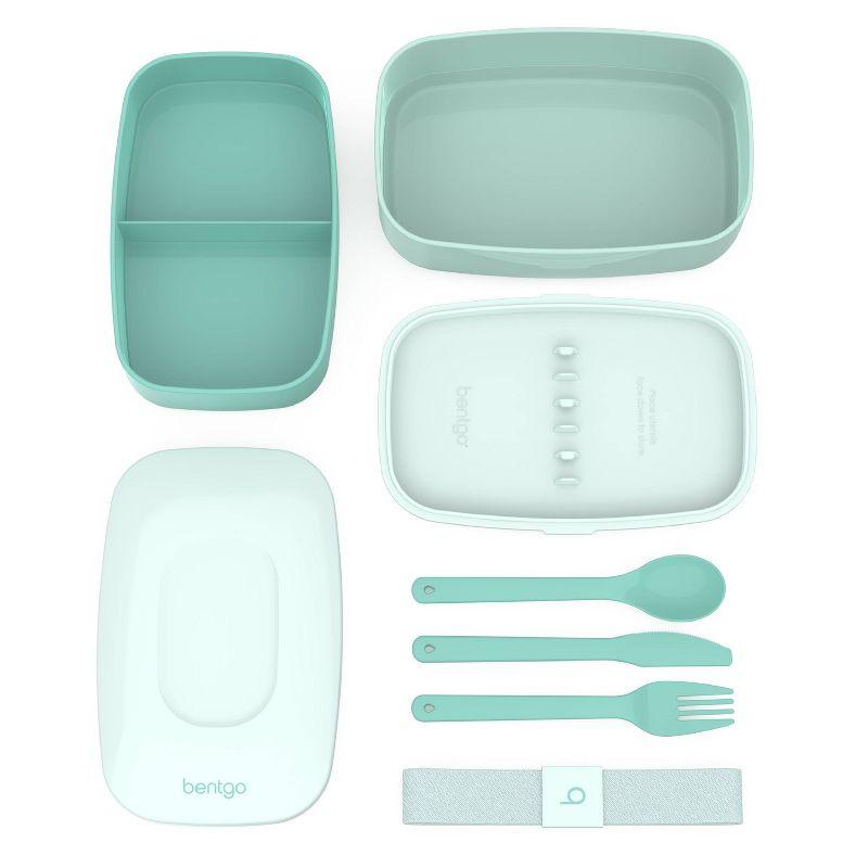 Bentgo Classic All-in-One Stackable Lunch Box Container with Built in Flatware