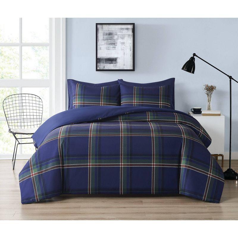 Truly Soft Bronson Plaid Duvet Cover Set