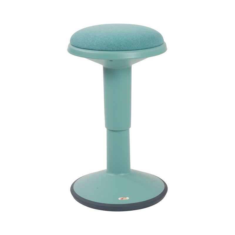 Seafoam Adjustable Wobble Stool with Cushioned Foam Seat