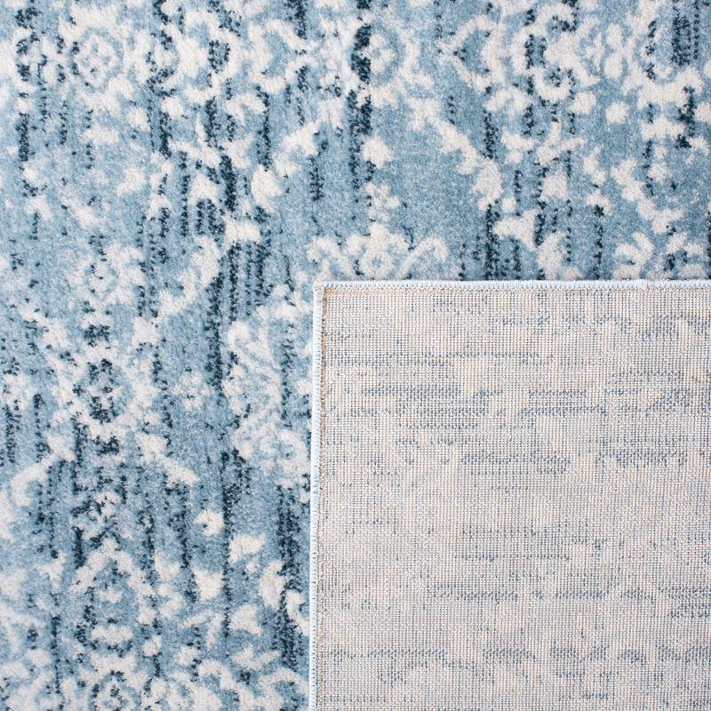 Martha Stewart Isabella - MSR0953 - Indoor Power Loomed Area Rugs - Denim Blue/Ivory - 5'3"x7'7"