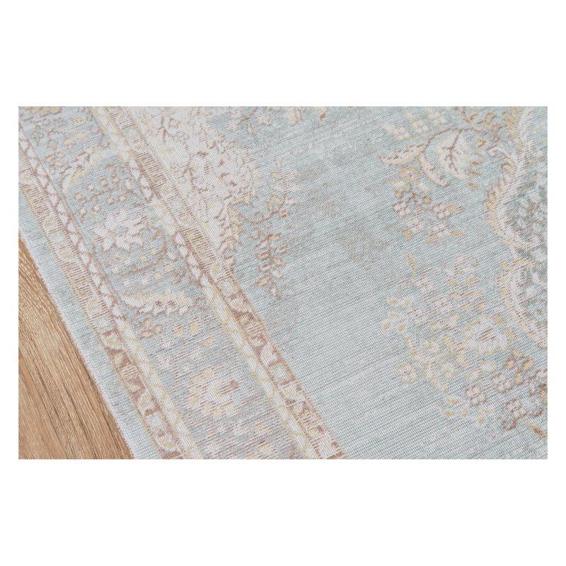 Isabella Charli Braided Blue Synthetic Rectangular Rug - 2' x 3'