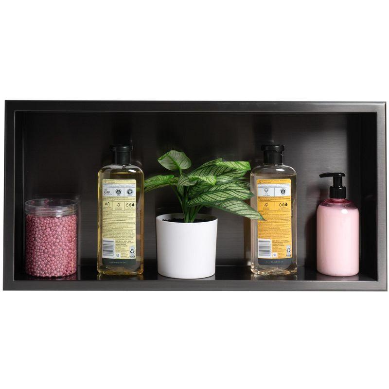 Adhesive Stainless Steel Shower Shelf