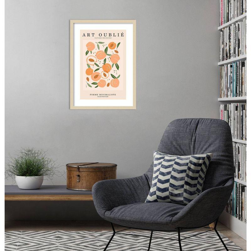 Amanti Art Peachy Pattern by Incado Wood Framed Wall Art Print