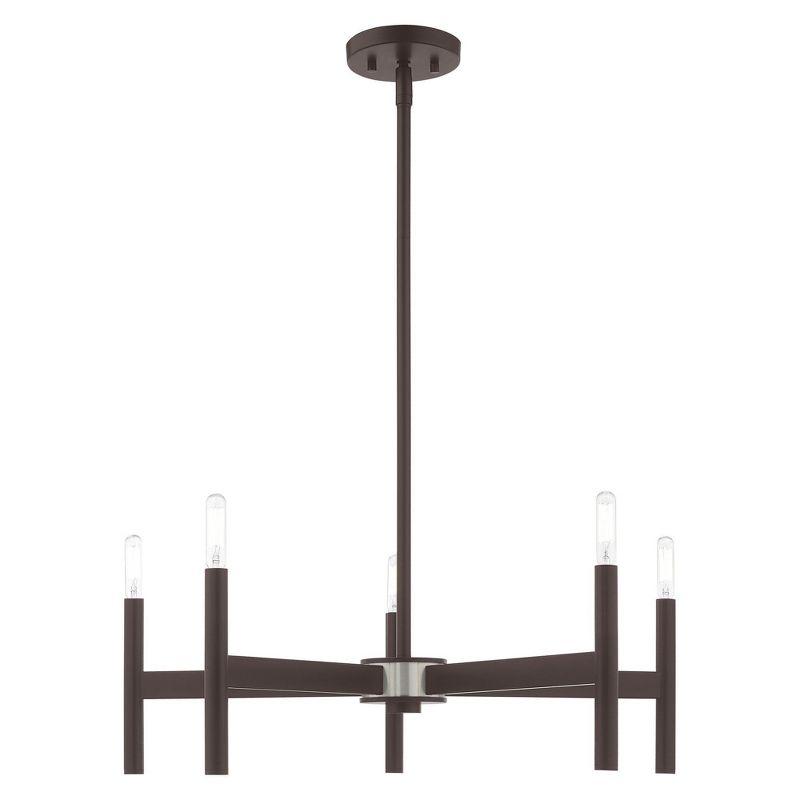 Livex Lighting Copenhagen 5 - Light Chandelier in  Bronze