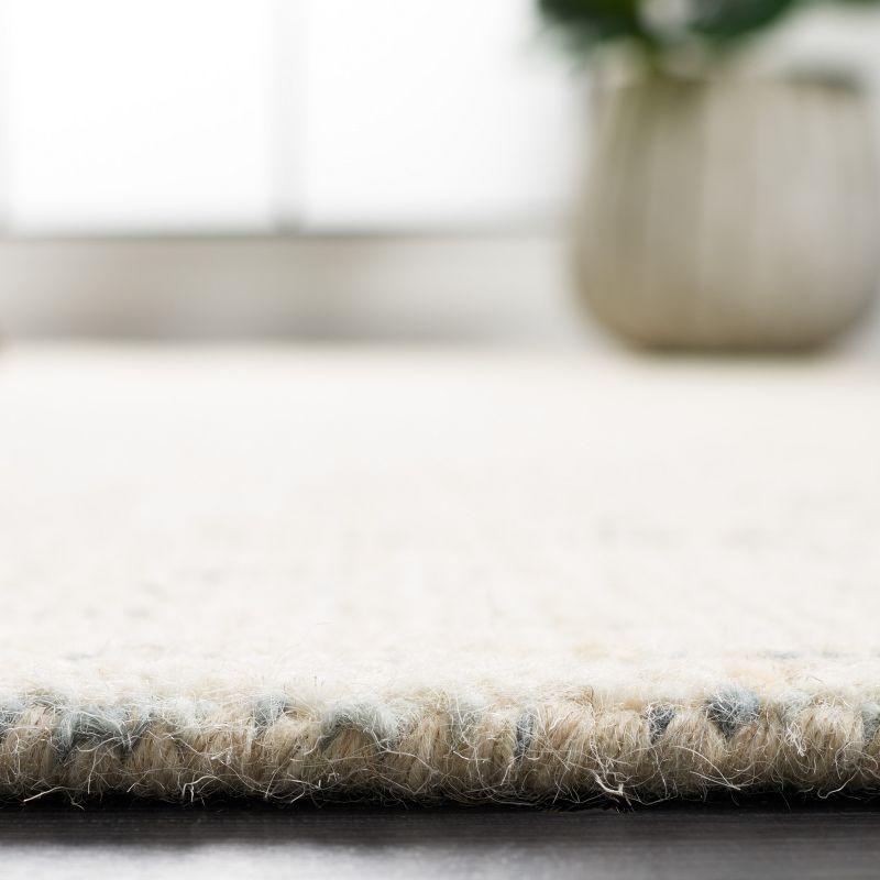 Abstract ABT468 Handmade Indoor Area Rug - Ivory/Blue - 4'x6' - Safavieh