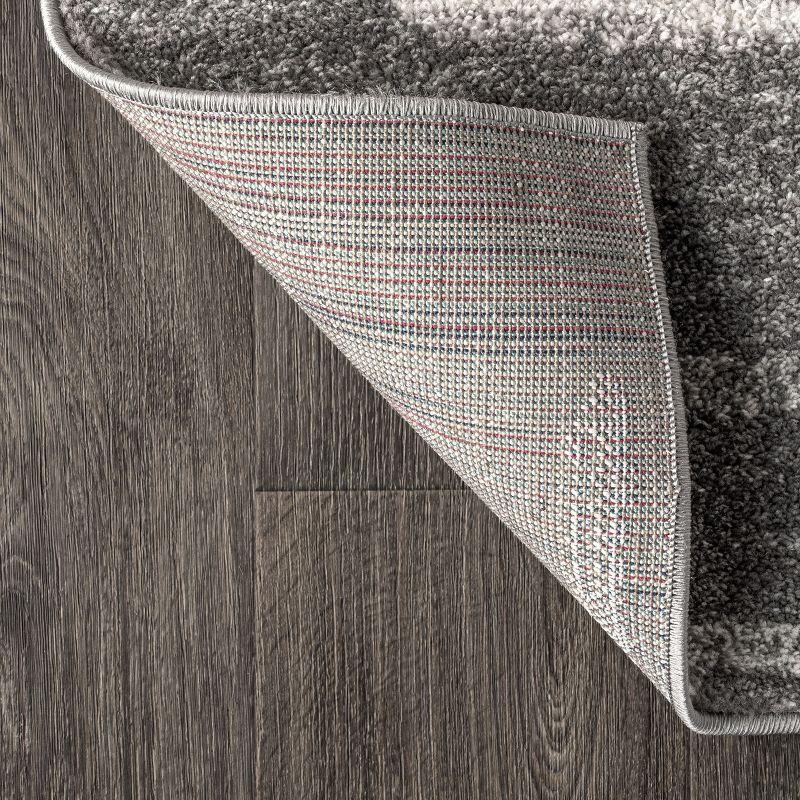 3'x5' Aya Berber Stripe Geometric Area Rug, Gray/Cream - JONATHAN Y