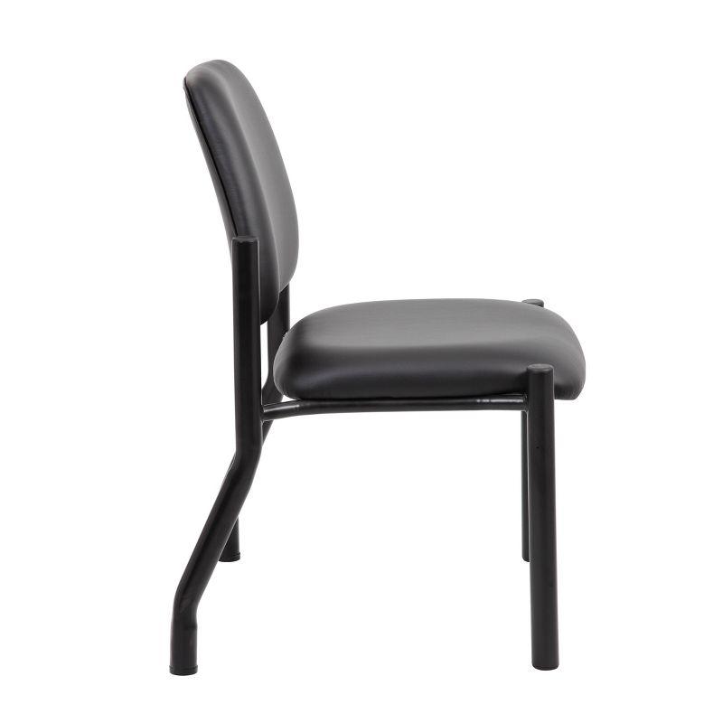 300lbs Weight Capacity Guest Chair Antimicrobial Black - Boss Office Products