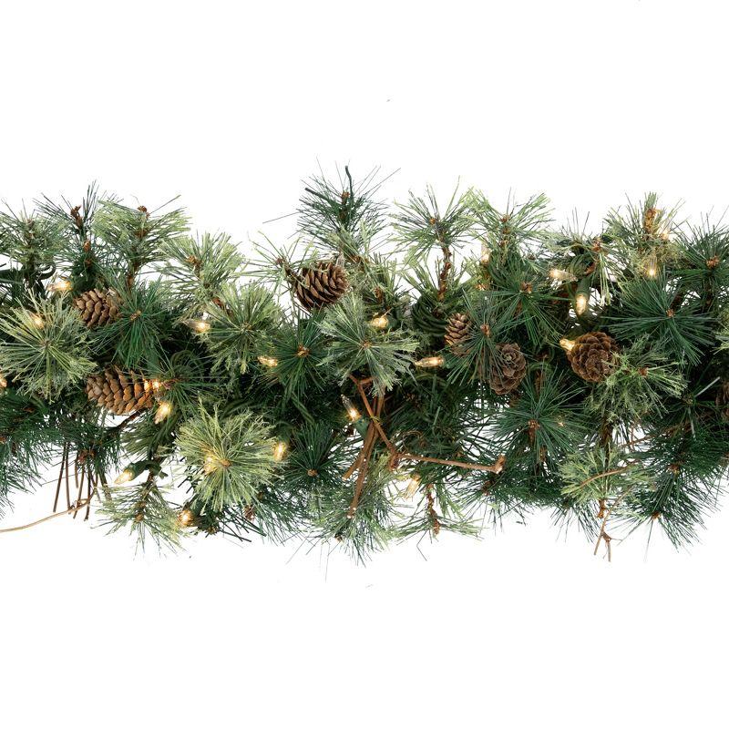 Pre-Lit Country Mixed Pine Artificial Christmas Garland - Clear Lights