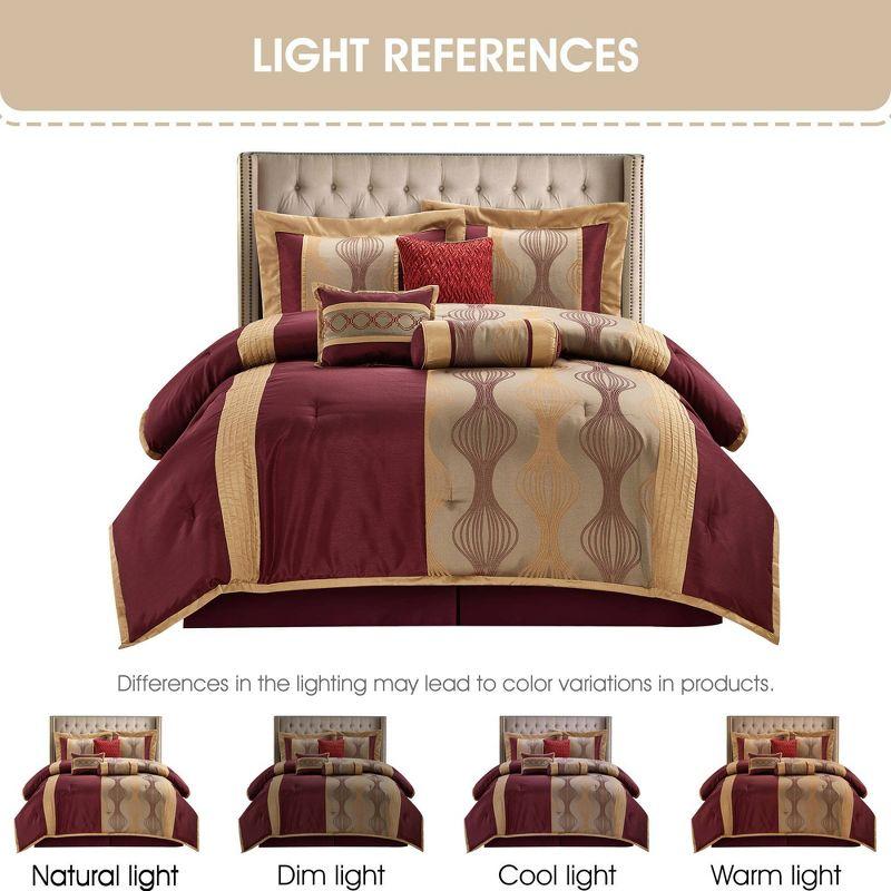 Kath 7 Piece Microfiber Modern & Contemporary Comforter Set