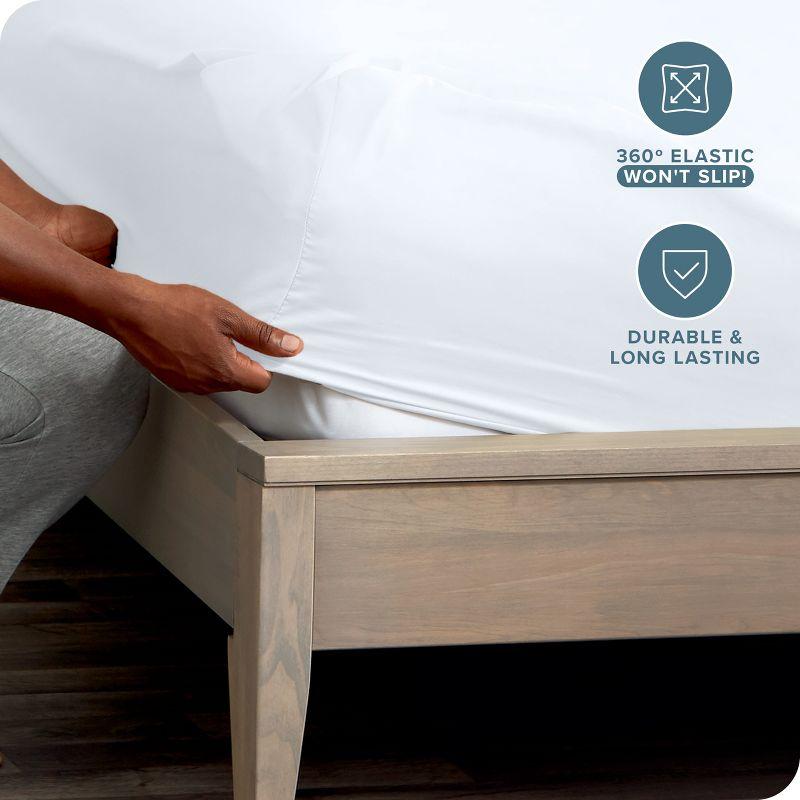 Bare Home Microfiber Fitted Sheet