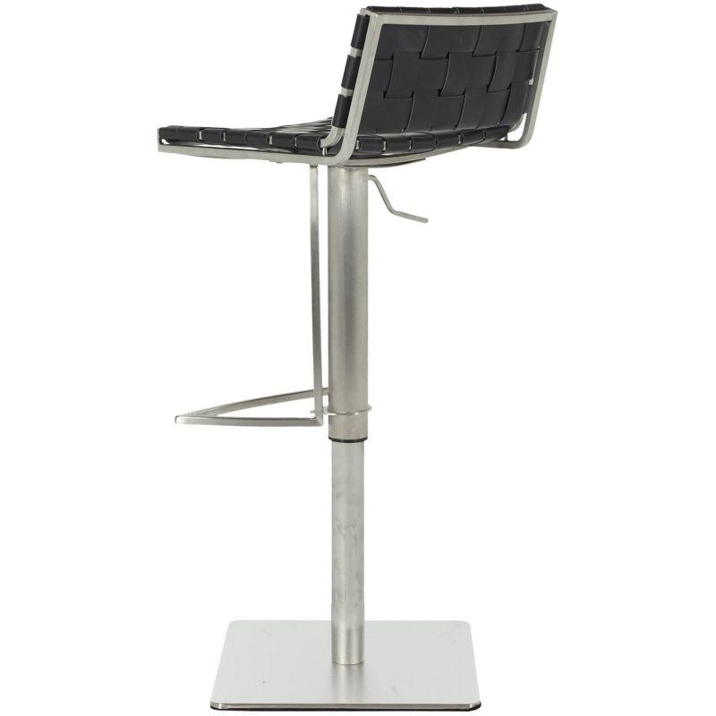 Mitchell Gas Lift Swivel Bar Stool - FOX3001 - Black - Safavieh Couture
