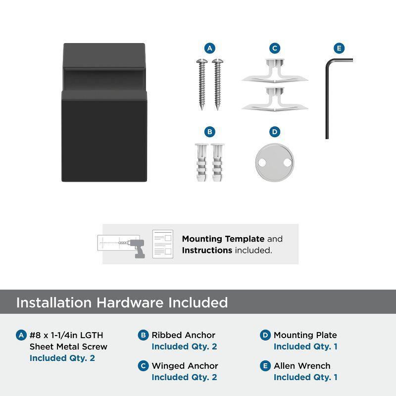 Amerock Monument Matte Black Single Prong Robe Hook