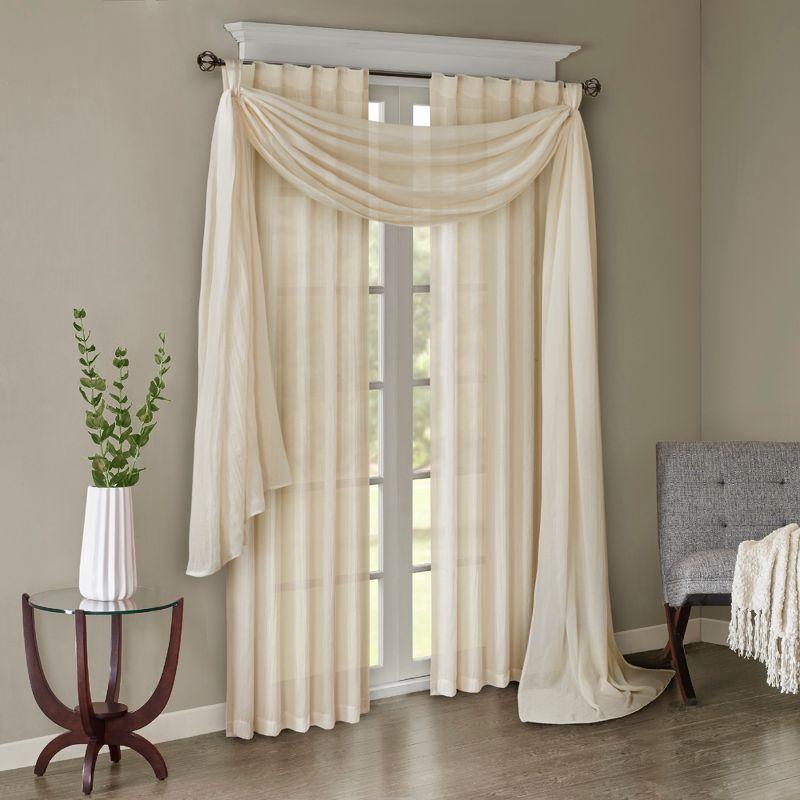 Harper Solid Crushed Curtain Panel Pair