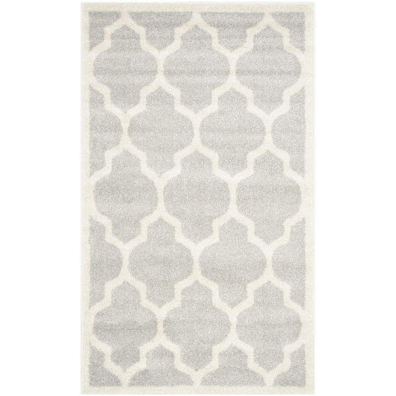 Amherst AMT420 Power Loomed Indoor Accent Rug - Light Grey/Beige - 3'x5' - Safavieh