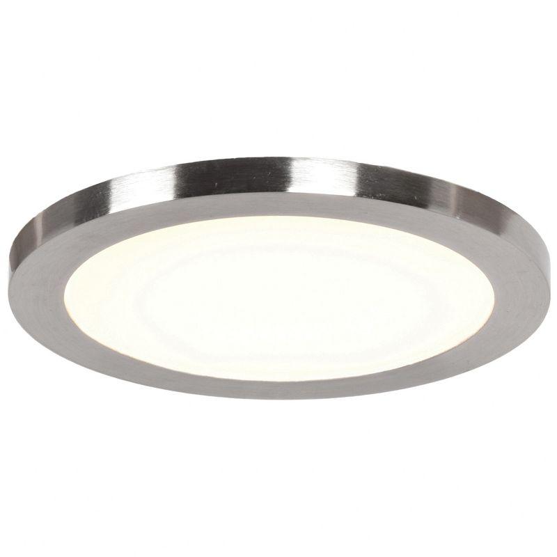 Access Lighting Disc 1 - Light Flush Mount in  Brushed Steel