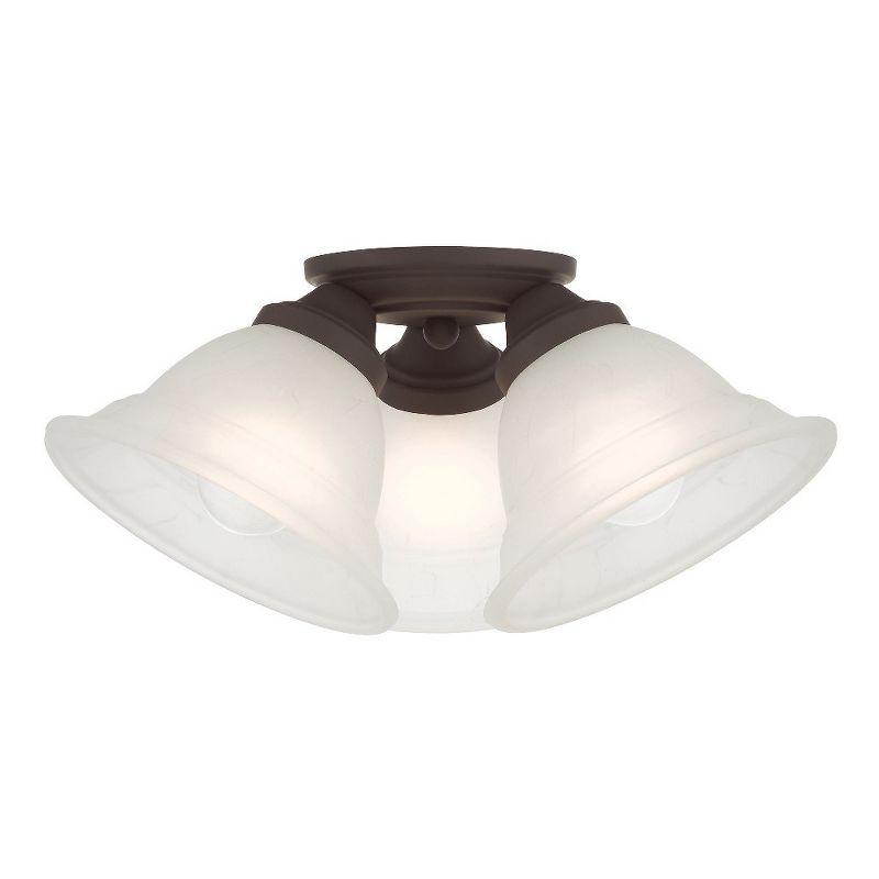 Livex Lighting Wynnewood 3 - Light Flush Mount in  Bronze