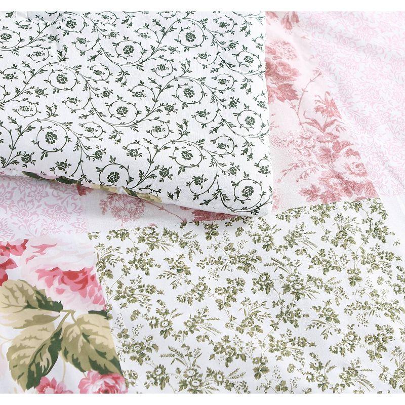 Laura Ashley Ailyn Cotton Pink Comforter Bonus Set