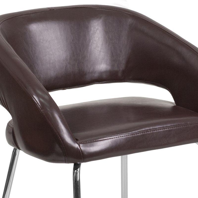 Flash Furniture Fusion Series Contemporary LeatherSoft Side Reception Chair with Chrome Legs