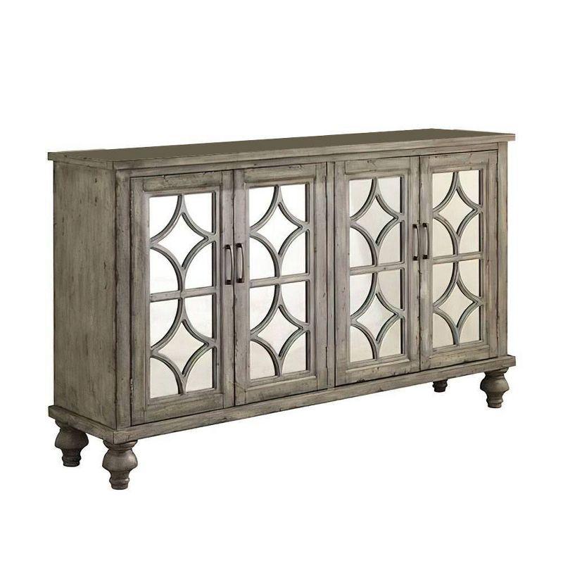 60" Velika Accent Table Weathered Gray - Acme Furniture