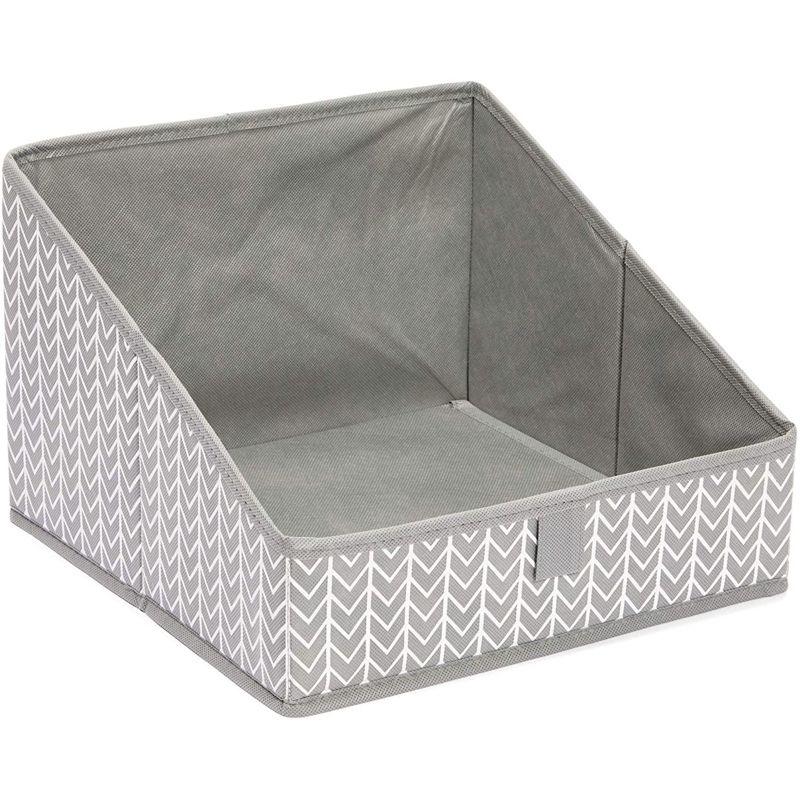 Juvale 3 Pack Non Woven Baskets, Closet Organization Bins for Home Storage (Grey, 11.4 x 11.4 x 7.9 in)