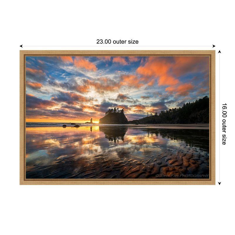 Amanti Art Sunset Symphony by John Fan Canvas Wall Art Print Framed 23 x 16-in. in Sylvie Maple