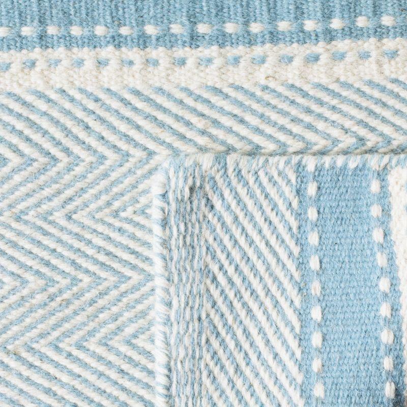 Grice Kilim Hand Woven Flat Weave Wool Striped Rug